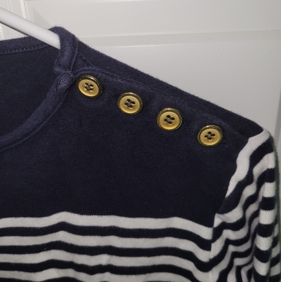 Navy & White Striped Shirt - Picture 3 of 3